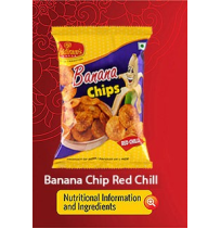Haldirams Banana Chips - Red chilly 40gm Pouch